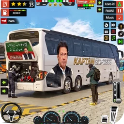 لعبة حافلة انتخابات عمران خان
